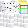 24 Pcs Privacy Folders for Students Testing, Black Dots, Black White by Crtiin
