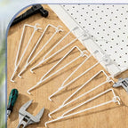 Shimeyao 10 Pcs 12 Inch Pegboard Shelf Brackets, White - Image 6