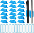 PATIKIL Adhesive Pen Holders, 48 Pack Silicone Flexible, Blue by PATIKIL