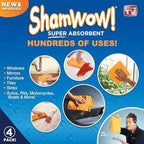 ShamWow Shammy Cloth 4-Pack, 20"x24", Super Absorbent Chamois Towel - Image 4