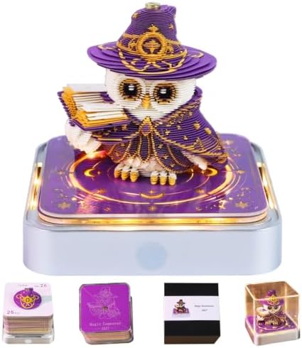 2027 3D Paper Carving Desk Calendar With LED Light (Magic Summoner) by Divtada