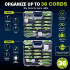 Ontel Cord Daddy Pro, Cord Organizer Case for Cables and Chargers, Tech & Electronics Organizer | Holds Cords, Cables, Chargers & Accessories | Compact Zip Case - Image 6