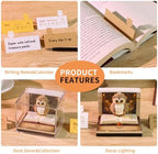 3D Calendar 2027, Desk Time Piece Calendar 2027,Tear-Away 3D Paper Art Notepad w LED Lights,Creative 3D Memo Artsy Pad Calendars, DIY Paper Carving Gift (K) - Image 5