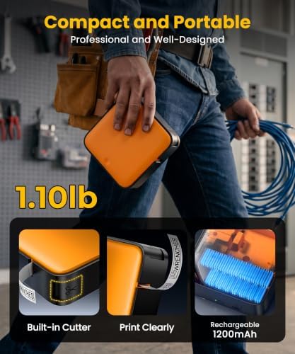 Heat Shrink Wire Label Maker, Industrial Label Printer Bluetooth & Portable - Image 5