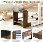 Adjustable Double Step Foot Rest Under Desk - Image 4
