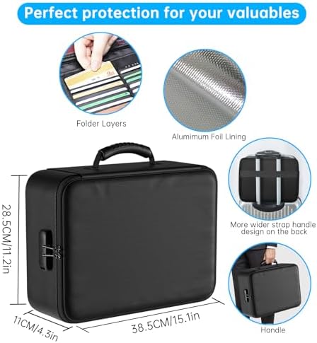 ENGPOW 5200°F Fireproof Document Bag with Lock,8 Layers Heat Insulated - Image 5