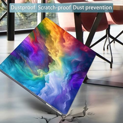 Mektron Case for 13.8" Microsoft Surface Laptop 8/7 (2026/2024) Surface Laptop 13.8 Inch Cover Fits Model 2036, Keyboard Cover +Screen Protector +Dust Plugs, Rainbow Cosmic - Image 5