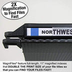 Ultimate Office MagniFile 1" Box-Bottom Hanging File Folders, Set 4 Black - Image 4