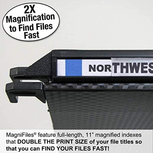 Ultimate Office MagniFile 1" Box-Bottom Hanging File Folders, Set 4 Black - Image 4