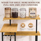 3-Tier Bamboo Corner Organizer Countertop Shelf - Image 3
