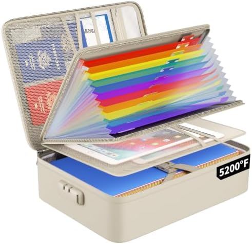 ENGPOW Fireproof File Organizer Bag with 13 Pockets Accordion File Folder by ENGPOW