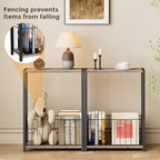 Homleke Narrow Side Table with Magazine Holder, Skinny End Table - Image 4