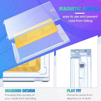 SATINIOR 80 Pcs 130 Pt Magnetic Card Holders 130 Pt Clear for Baseball - Image 3