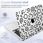 Case for 2026/2025/2024/2023 MacBook Air 15-inch Laptop Release M5 A3448 /M4 A3241 /M3 A3114 /M2 A2941, Stylish Protective Hard Shell Cover for MacBook Air 15.3 inch, Abstract Line - Image 6