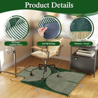 Office Chair Mat for Hardwood Floor & Tile Floor,36"X 48"-Convex Geo Green - Image 2