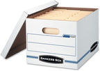 Bankers Box 6-Pack Basic Duty File Storage Boxes with Lids, Letter/Legal, STOR/FILE, (57036-04) - Image 3