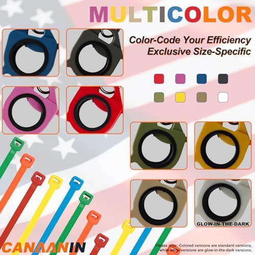 Zip Tie Holder Cable Tie Holder Heavy-Duty Colored Upgraded for Tool Belt Electrician Tool Tradie Bits Organized Strong Efficient Storage Reusable Portable 8 Pack (Blue) - Image 5