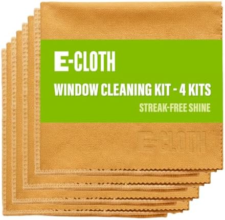 E-Cloth Window and Glass Cleaner Kit, Just Add Water - 4 Kits by E-Cloth