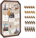 Linen Bulletin Board, 30" x 20" Framed Pin Board by Unknown