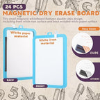 Outus 24 Pcs Dry Erase Mini White Boards Bulk 8.5 x 11'' Small Magnetic Whiteboard Double Sided Colored Writing Boards for Kids Students Locker Fridge (Colorful) - Image 6