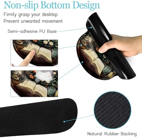 LIMKRIAN Goth Skull Mouse Pad Set Large Desk Mat for Desktop Decor - Image 5