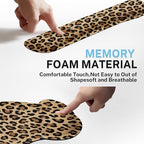 Arttown Keyboard Mouse Pad Set, 4 in 1 Desk Mat Set Leopard Cheetah - Image 6