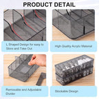 Tatuo Cord Organizer for Drawer Desktop, Gray, 4 Pack - Image 4