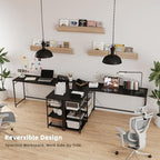 YOSHOOT 63" L Shaped Computer Desk, Gaming Desk - Image 4