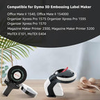 NineLeaf 10 Pack Compatible for Dymo 521208 3D Embossing Label Maker Label Tape 1/2'' 12mm White on Yellow 3D Plastic Labels for Organizer Xpress Pro, MoTEX E101 E404, Office Mate II - Image 2