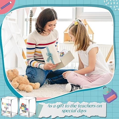 Cholemy 10 Pack Teacher Appreciation Gifts Bulk Pencil Holders, Clear - Image 3