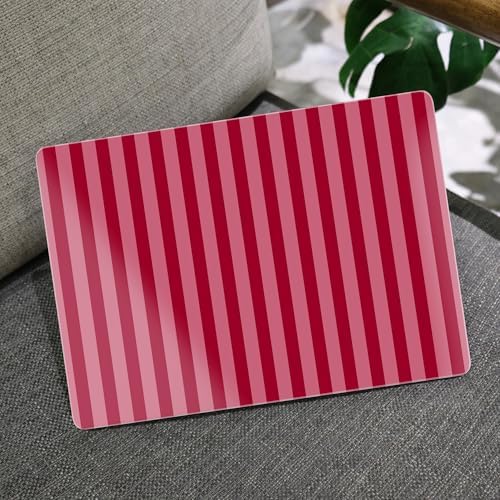 MEEgoodo for M5/M4/M3/M2 MacBook Air 15 inch Case 2026 2025 2024 2023, Case Fit Model (A3448/A3241/A3114/A2941) for MacBook Air 15.3 inch, Red&Pink Stripe - Image 6