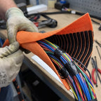 Electriduct 1" Double Layer Self Closing Wrap Sleeve, 25 Feet, Orange - Image 4