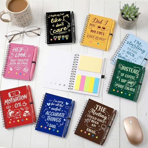 Sprial Notebooks with Pens Bulk, 48 Pack, 5.5 x 4.7 Inch Sarcastic - Image 2