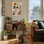 Scalloped Bulletin Board 24x18 inches, Decorative Felt Pin Board for Wall - Image 6