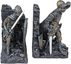 Design Toscano Arthurian Knight Bookends,Grey Stone,8 Inch, Set of Two - Image 4