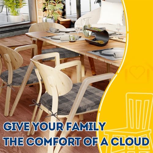 AAAAAcessories Chair Cushions for Dining Chairs, 17 x 16 x 2 in, Set of 2 - Image 6