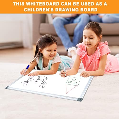 H-Qprobd White Board Dry Erase Whiteboard for Wall 24x18 (3pcs) Magnetic Boards for Office Classroom & Home, Small Wall Whiteboard Including 6 Markers, 10 Magnets, 2 Erasers & 15 Adhesive Hooks - Image 6
