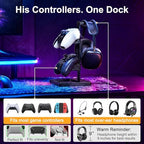 Solid Wood Controller Holder and Headphone Stand, Controller Stand for Desk - Image 4