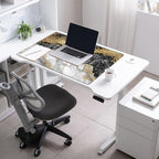 36x24 Mouse Pad Black and Gold Marble Giant Desk Mat XXXL Mousepad Extra Large Desk Pad Oversized Huge Computer Mat with Stitched Edges Non-Slip Rubber Base for Office Work Home Game - Image 7