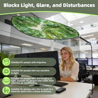 Office Cubicle Leaf Canopy Desk Shade, 52 Inch for Overhead Light Block - Image 6