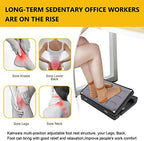 Adjustable Under Desk Foot Rest & Leg Rest Massage Office Footrest - Image 6