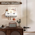 Rebee Vision Key Holder Wall Mount with Drawers for Apartment, Modern White - Image 5