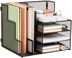 Mind Reader Metal Mesh Desk Organizer, Black by MindReader