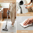 Office Chair Mat - for Hardwood Floors, Large Non-Slip Easy-Clean Floor Protection Blanket (Light Gray, “60 x 48in”) - Image 5