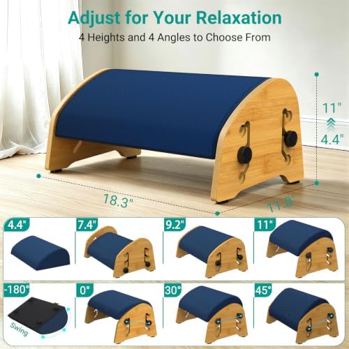 YEASHEIN Adjustable Office Foot Rest Under Desk at Work with 8 Positions - Image 2
