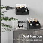 Rebee Vision Mail Organizer for Desk with Dividers for Store Jewelry, Black - Image 4