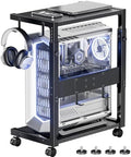 Adjustable Computer Tower Stand - 23.03"-28.3"H PC Holder Cart by AnikSunnyDirect