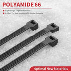 BethTie 14 Inch Black Zip Ties Heavy Duty 500 Pcs, 220 LBS Long Cable Ties - Image 6