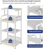 Fannova 4 Tier White Printer Shredder Stand with Storage for Home Office - Image 5