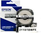 Epson LABELWORKS 211STBWPX-5PK Heat Shrink Tube - Black on White - 11mm - Image 5